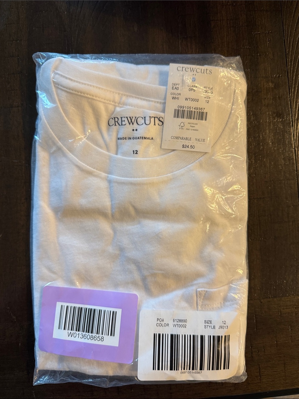 J. Crew Factory White Long Sleeve Crewneck Tee